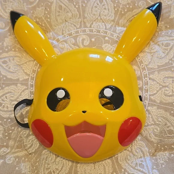 Yellow Pikachu Mask Costume Mask NWT - Picture 5 of 6